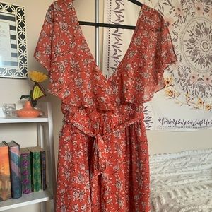 Floral print dress
